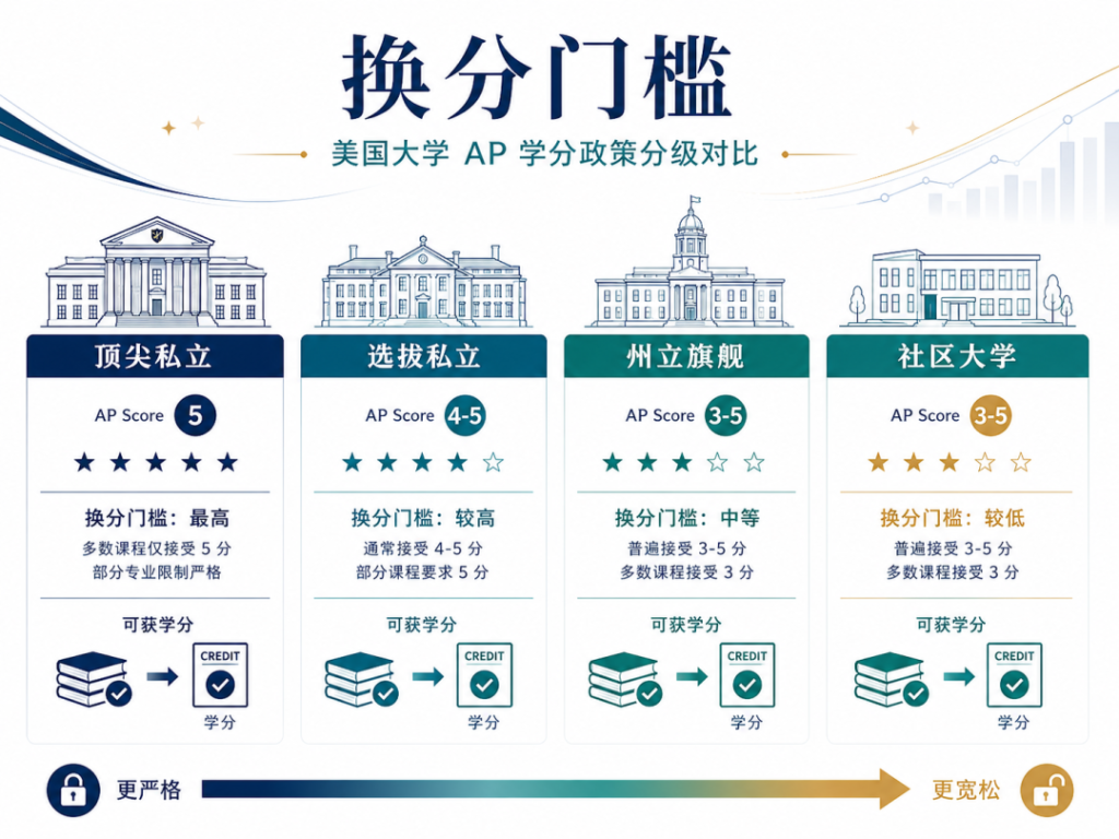 AP成绩换学分全攻略