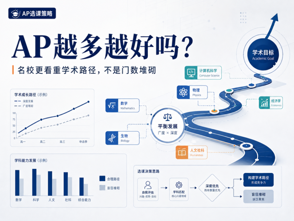 AP选课最大的误区：把难课堆满≠提升竞争力