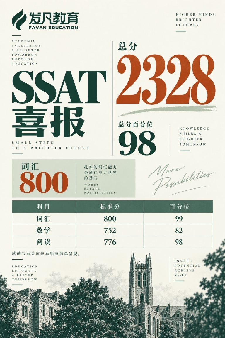 SSAT 总分 2328