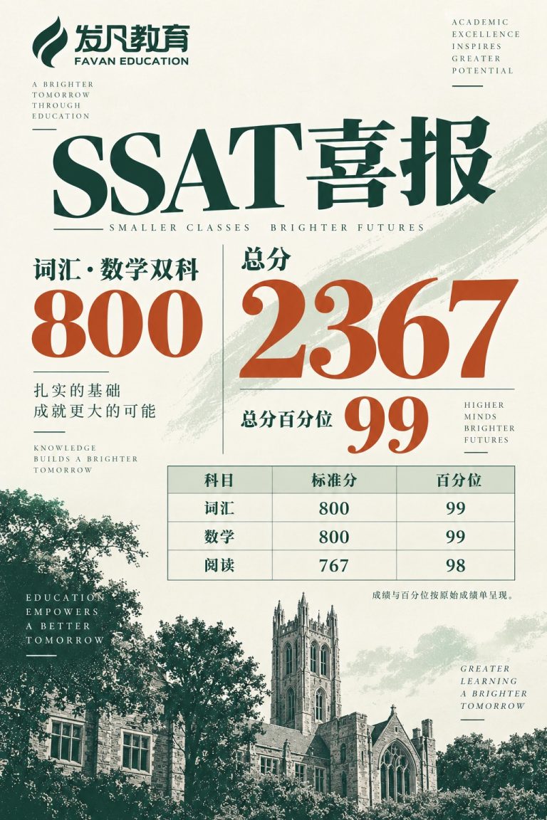 SSAT 总分 2367